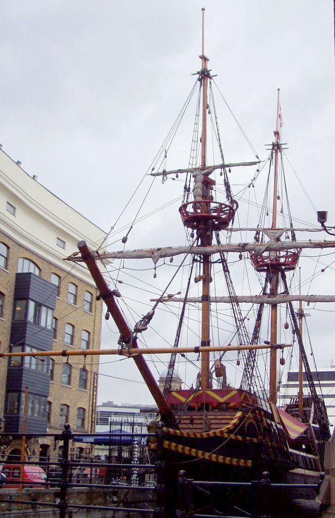 A replica of Francis Drake's Golden Hind