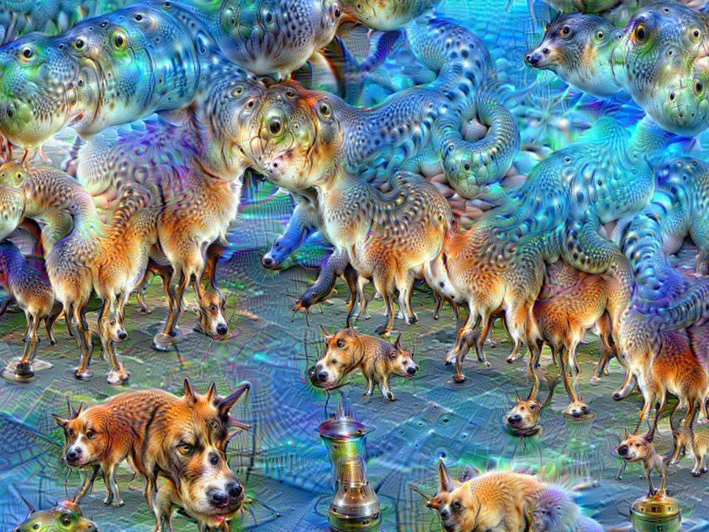 Google DeepDream image by Martin Thoma via Wikipedia 1